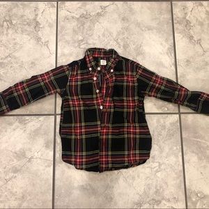 Boys' button down shirt in Stewart plaid